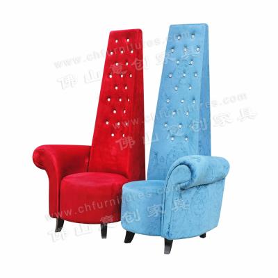 China Tops-Back Hyc-K006 luxury tufted couples wedding throne chair with diamonds for wedding lounge for sale