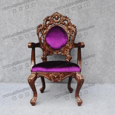 China YC-K04-03 Modern Modern Throne King Purple Queen Chairs For Sale for sale