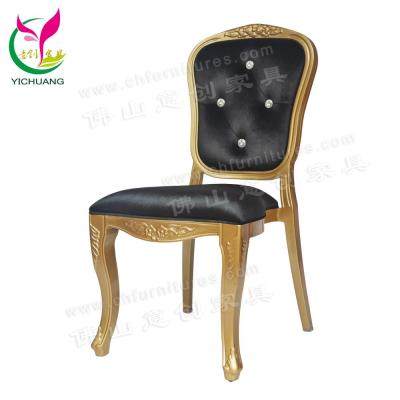 China Cheap Rental Black Stacking Hotel Chair YC-D10 Velvet Banquet Hotel Chair Wedding for sale