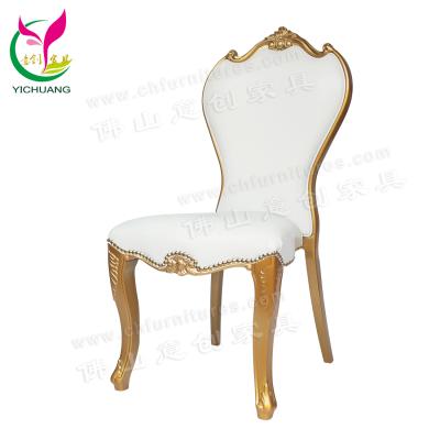 China Rental White Royal Luxury Hotel Chair YC-D12-01 Throne King Chairs Wedding For Party And Event for sale