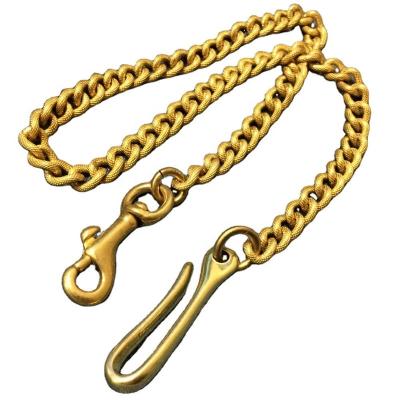 China Pocket Solid Brass Key Buckle Fashion Key Hook Key Chain Wallet U Chain Brass Hook And Buckle Key Chain for sale