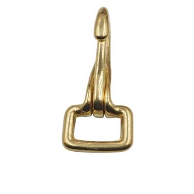 China Retail Industry Horse Accessories Safety Durable Solid Brass Slide Hook Horse Brake Instant Brass Buckle for sale