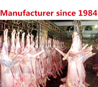 China Manual Sliding Rail Butcher Overhead Meat Railing System For Slaughterhouse for sale