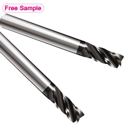 China Alloy Carbide Carbon Steels Prehardened Steels Cast Iron Long Shank Solid Carbide End Mill CNC Milling Cutter for sale