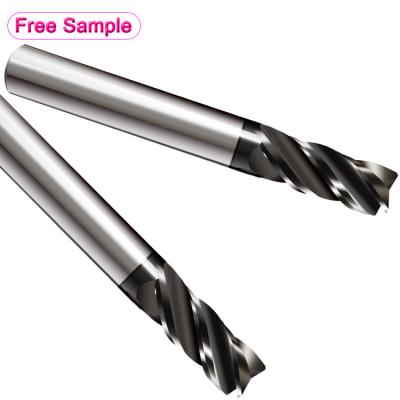 China General Machining Carbide Tungsten Steel Set Flat Tool 4 Flute Safety Solid Carbide End Mill CNC Solid Straight Milling Cutter for sale