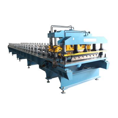 China Automatic Hotels Color Steel Sheet Metal Rolling Machine / Industrial Used Roof Roll Forming Machine Making Line for sale