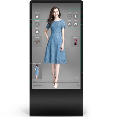 China 3D AR Dressing Room Minimalist Interactive Smart Full Standing Dressing Virtual Mirror for sale