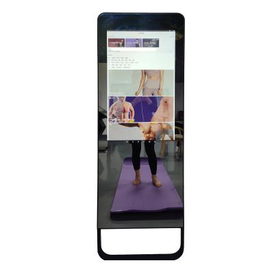 China Minimalist Glass Fitness Smart Home Sport Gym Wall Screen Workout Smart Mirror for sale