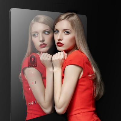 China Minimalist android wifi makeup TV fitness bathroom mirror display smart smart magic home use for sale