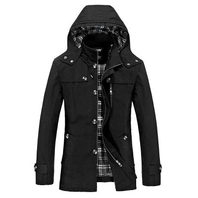 China Wholesale High Quality JS1311 Black Zipper Regular Standard Windproof Pockets Windproof Cotton Plus Size Men's Jackets for sale