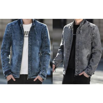 China JS1826A sale 2022 new arrivals boys streetwear viable hot casual denim coats slim gentleman vintage washed jeans jacket for men for sale