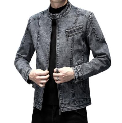 China Viable Wholesale Clothing Boutique JS1825 Casual Tender Streetwear Plus Size Mens Clothing Cotton Slim Fit Men's Retro Denim Jacket for sale