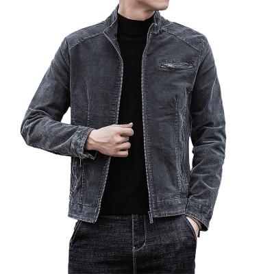 China Factory Sale Various Quality Anti-Wrinkle JS1856 Suitable Price Guaranteed Gray Yellow Dark Blue M-3xl Men's Denim Jacket for sale