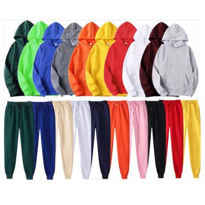 China Custom Tracksuit Mens Hoodie Black Polyester Logo JS077 Track Pants Sweatshirt Suit Hoodies And Tracksuits for sale