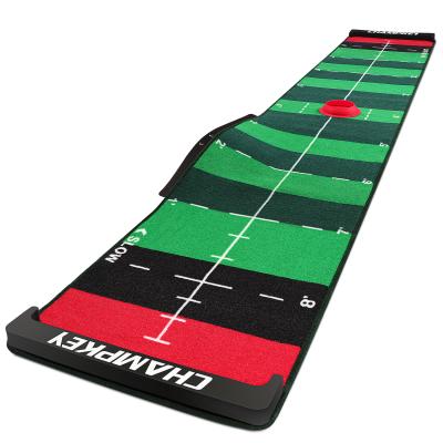 China Custom Material /Wrinkle-Resistant Anti-Slip/Corrosion-Resistant/Waterproof Practice CHAMPKEY Training Outdoor Indoor & Office Golf Putting Mat for sale