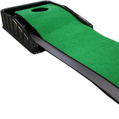 China Golf Putting Practice CHAMPKEY 2.5M/3M Plastic Indoor ABS Practice Golf Putting Trainer Mat Green for sale