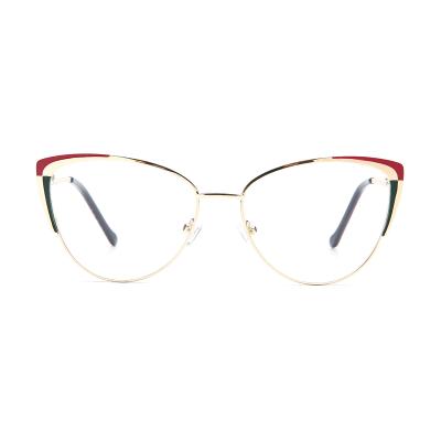 China For Reading Glass Cateye Half Metal Frames Monocle New 2021 For Ladies for sale