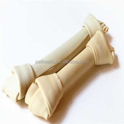 China Dogs Different Size No Rawhide Knotted Bones White Dog Chew Bones for sale