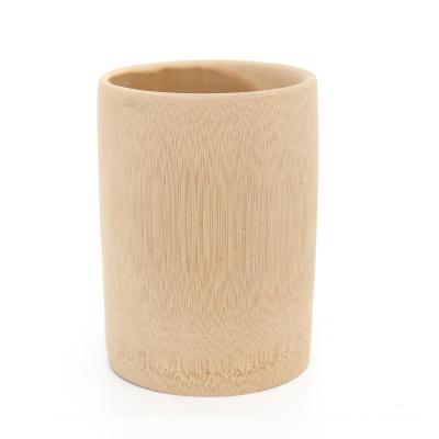 China Creative Eco Natural Bamboo Logo Tea Beer Coffee Mug Pastoral Custom Warmer Mug for sale