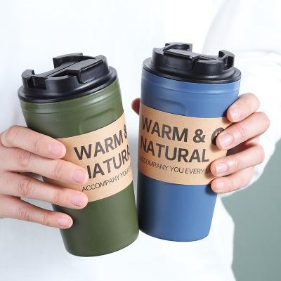 China 420ML Viable Large Capacity Easy To Carry Summer Coffee Milk Tea Plastic Cup With Lids for sale