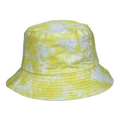 China Reversible Bilateral Bucket Hat Cotton Twill Cotton Hat Fisherman Hat Comfort Wear Tie Dye Bucket Hat Reversible for sale