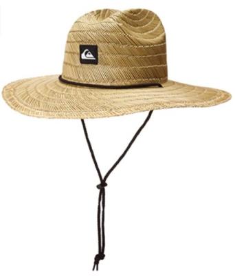 China Custom Fashion Summer Hat Cowboy Lifeguard Hat Men's Big Brim Logo Image Patch Surf Hats for sale