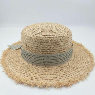 China Wholesale Natural Floppy Summer Hat Women's Foldable Raffia Florry Triby Image Summer Hat for sale