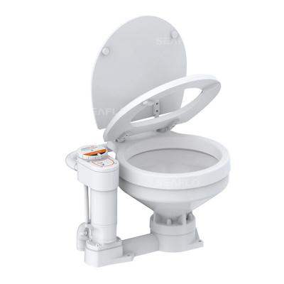 China Automatic Operation SEAFLO Conversion Smart Compact Plastic Portable Electric Toilet With Soft Wood Seat For Homes for sale