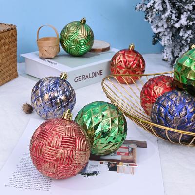 China New pattern Hot selling electroplating bright Christmas ball 8pcs/16pcs set Christmas tree Christmas pendant decorations for sale