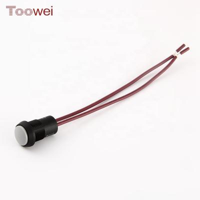 China A300 Momentary Series 16mm IP67 No Light Round Push Button Switch With Cable for sale