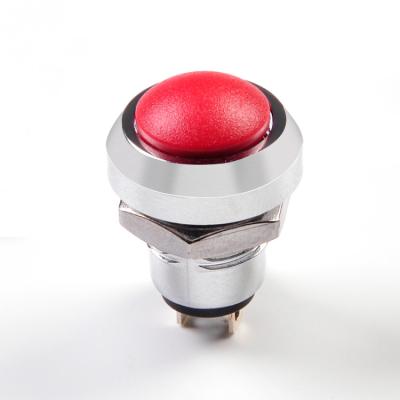 China Waterproof Momentary Dupont Nylon 12mm Metal Push Button Switch Push Button for sale