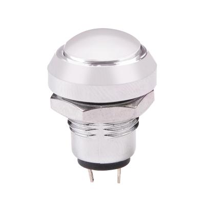 China 12mm Metal Electrical Switch IP67 Waterproof Self-Latching Knob for sale