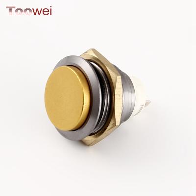 China Stainless Steel Customize Waterproof IP67 Stainless Steel Led Button Light Illuminated Switch for sale