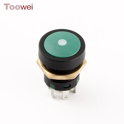 China Start Stop IP67 3A 250VAC Self-Latching Momentary / Momentary Plastic Waterproof Push Button Switch for sale