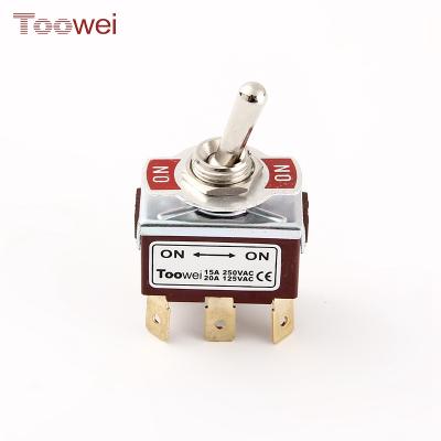 China Heavy Duty ON-ON Toowei Safety 12mm 20A 250VAC Miniature On-On Inverter For Sale for sale