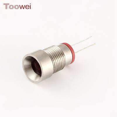 China Toowei 16mm Mini Red Car Alarm LED Brass Waterproof Warning Light Alloy for sale