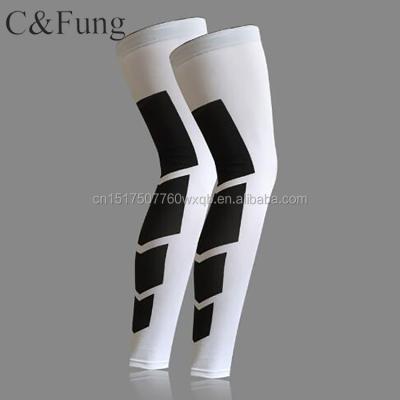 China Hot Selling 100% Polyester Sun Protective Basketball Compression Leg Sleeves for sale