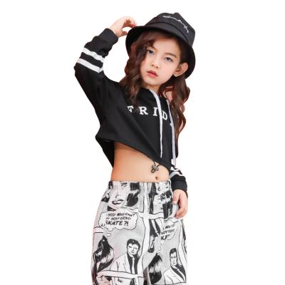 China Dancer tights quality fashion girl ultra short jazz training t-shirt printed with custom made MOQ50 pieces for sale