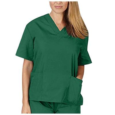 China Hospital Operating Room Shorts Sleeved Hand Wash Clothes Short Sleeved Blouse Workwear Nurse Surgeon Isolation Clothes for sale