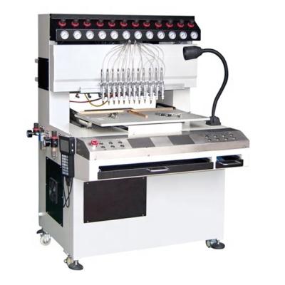 China Full iron body Rubber Footwear Soft pvc rubber label making machine for sale