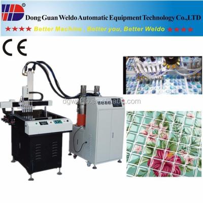 China Epoxy Sticker Crystal Mosaic High Precision Wallpaper Injection Machine WD-600AB for sale