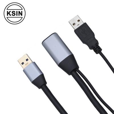 China Wholesale KSIN Multimedia 30FT 10m Type A Male To Female Blue USB 3.0 Extension Cable for sale