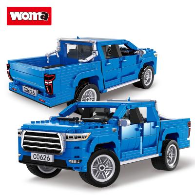 China WOMA TOYS Compatible Pickup Truck Car Kids Model Building Blocks Bricks Set Diy Educational Games C0626-1 for sale