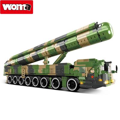 China Construction toy WOMA TOYS Car compatible main military model missile field army bricks brands small building blocks kids set for sale