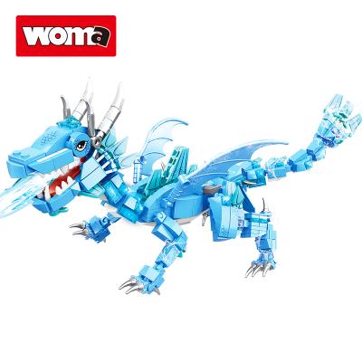 China Building Toy WOMA TOYS Wish Hot Selling World Flying Dragon Legend Assemble Bricks Building Blocks Toys Jurassic Dinosaurios for sale