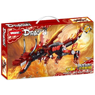 China WOMA Building Toy TOYS Dragon Legend Rebirth Assemble Bricks Building Blocks Toys Jurassic Dinosaurios Assemble From Amazon Hot Selling World for sale