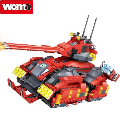 China Building Toy WOMA TOYS Compatible Major Brands 2 in 1 Battle Robot Plastic Material DIY Small Building Blocks Educational Toys for sale