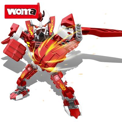 China Construction Toy WOMA TOYS Major Brands Compatible Bricks Transform Robot Model Plastic Building Blocks PUT BACK For Children Boy Assemble Game for sale