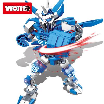 China DIY WOMA TOY TOYS Wholesale Cheap Custom Assemble Transform Robot Models Creation Bricks Blocks Set For Kids DIY Games for sale