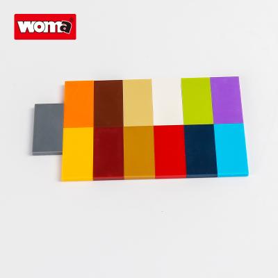 China Building Toy WOMA TOYS Wholesale Small Building Tile 2x4 Brick Building Blocks Plate 2*4 Tile No 87079 Educational Assemble Game for sale